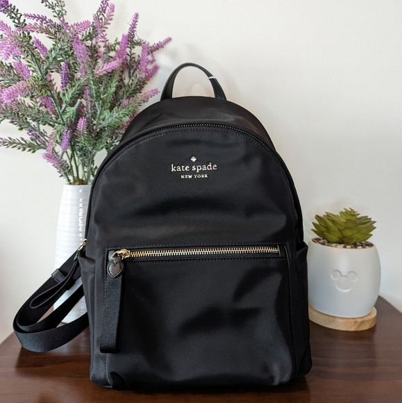 kate spade Bags Nwot Kate Spade Black Nylon Backpack Poshmark